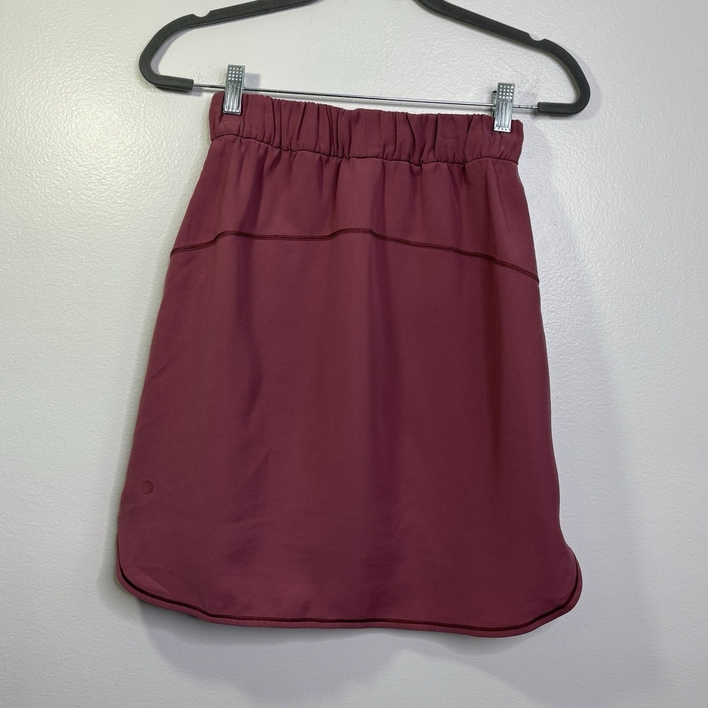 Lululemon On The Fly Skirt Size 4 Drawstring Active Tennis Golf - Picture 2 of 4